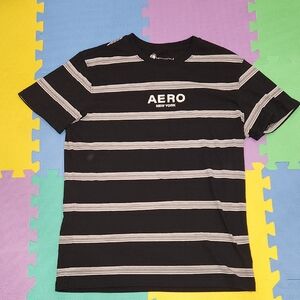 New York Men's Black Striped Shirt
